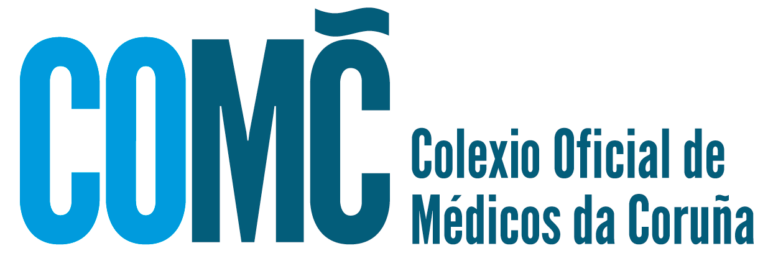 Logo del Colegio Oficial de Médicos de A Coruña (COMC), miembro Dr. Roi Rogel Vence